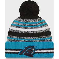 New Era Carolina Panthers 2021 NFL Sideline Sport Official Pom Cuffed Knit Beanie Sr