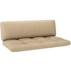 vidaXL 314649 2-pack Chair Cushions Beige (110x58cm)