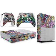 giZmoZ n gadgetZ Xbox One S Console Skin Decal Sticker + 2 Controller Skins - Graffiti