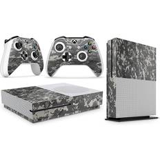 giZmoZ n gadgetZ Xbox One S Console Skin Decal Sticker + 2 Controller Skins - Digital Camo