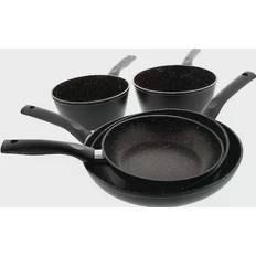 Pradel Excellence Set 3 Poeles 20,24,28 cm + 2 Casseroles 18,20 cm Batterie de cuisine 5 Pièces