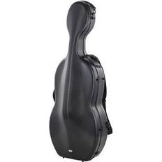 Gewa Pure Polycarbonate Cello Case With Wheels Black