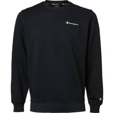 Champion Overdele Champion Crewneck Pocket Logo Sweatshirt - Black