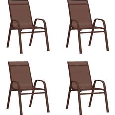 vidaXL 318782 4-pack Silla de jardín para comedor