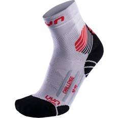 UYN Run Trail Challenge Socks Men - Pearl Grey/Red