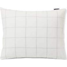 Lexington Checked Funda de almohada Blanco (60x50cm)