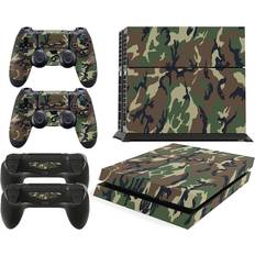 giZmoZ n gadgetZ PS4 Console Skin Decal Sticker + 2 Controller Skins - Camo