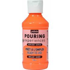 À base d'eau Peintures acryliques Pebeo Pouring Experiences Flacon Orange 118ml