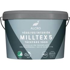 Alcro Milltex 5 Takfärg, Väggfärg Vit 10L