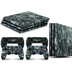 Bundle Decal Stickers giZmoZ n gadgetZ PS4 Pro Console Skin Decal Sticker + 2 Controller Skins - Digital Camo