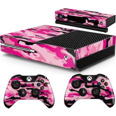 Gaming Accessories giZmoZ n gadgetZ Kinect /Xbox One Console Skin Decal Sticker + 2 Controller Skins - Pink Camo