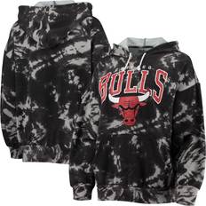 NBA Jackets & Sweaters Majestic Chicago Bulls Burble Tie-Dye Tri-Blend Pullover Hoodie W