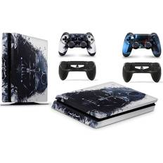 Bundle Decal Stickers giZmoZ n gadgetZ PS4 Slim Console Skin Decal Sticker + 2 Controller Skins - Starwars DV