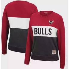 Mitchell & Ness Chicago Bulls Hardwood Classics Colorblock 2.0 Pullover Sweatshirt W