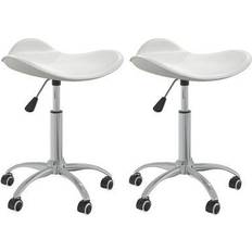 vidaXL Swivel Saddle Chair 57cm 2pcs