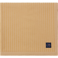 Stribede Sengetæpper Lexington Striped Cotton/Viscose Sengetæppe Beige (260x240cm)