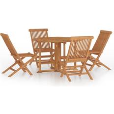 vidaXL 3096573 Set da pranzo per patio, 1 Tavolo incluso 4 Sedie