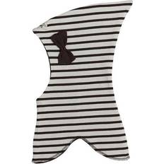 9-12M Balaklavaer Racing Kids Top 2-layer Balaclava with Bow - Brown/White Stripe (585001-0610)