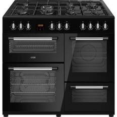 100cm Gas Cookers Logik LRC100B21 Black