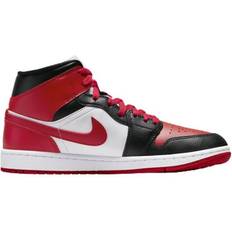 White jordan 1 NIKE Air Jordan 1 Mid W - Black/White/Gym Red