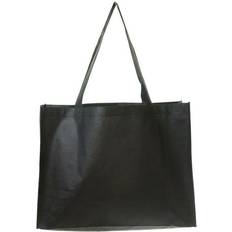 Long Handle Tote Bag - Black