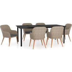 vidaXL 30995 Matgrupp, 1 Bord inkl. 6 Stolar