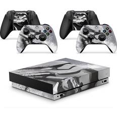 giZmoZ n gadgetZ Xbox One X Console Skin Decal Sticker + 2 Controller Skins - Trooper