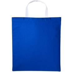 Nutshell Varsity Shopper Short Handle Tote Bag - Royal/White