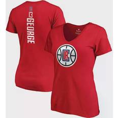 NBA T-shirts Fanatics Paul George LA Clippers Playmaker Logo Name & Number V-Neck T-Shirt W