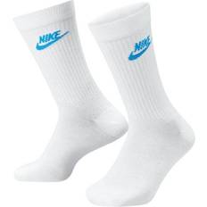 Dame - Røde Undertøy Nike Sportswear Everyday Essential Crew Socks 3pack - White