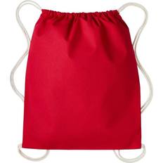 Nutshell Drawstring Gymsac - Hot Red/Natural