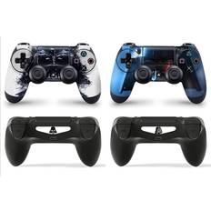 Gaming Accessories giZmoZ n gadgetZ PS4 2 x Controller Skins Full Wrap Vinyl Sticker - DV