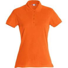 Clique Women's Plain Polo Shirt - Blood Orange