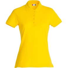 Yellow Polo Shirts Clique Women's Plain Polo Shirt - Lemon