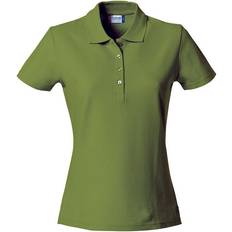 Clique Women's Plain Polo Shirt - Army Green