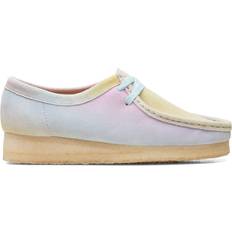 Clarks Wallabee W - White/Blue