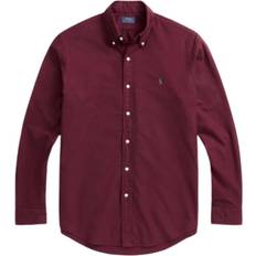 Oxfordskjorter - Røde Polo Ralph Lauren Garment-Dyed Oxford Shirt - Rich Ruby