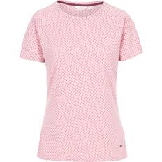 Polka Dots T-shirts Trespass Ani Women's Printed T-shirt - Lilac Haze Marl Dot