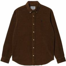 Camisas Carhartt Madison Cord Shirt - Tawny/Black