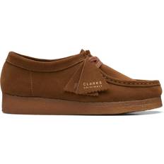 Laced - Women Moccasins Clarks Wallabee - Cola