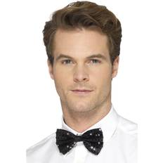 Smiffys Sequin Bow Tie Black