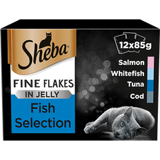 Sheba Fines Flakes in Jelly Fish Collection 12x85g