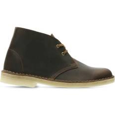 Brown - Women Chukka Boots Clarks Desert Boot - Beeswax