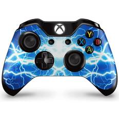 giZmoZ n gadgetZ Xbox One 2 X Controller Skins Full Wrap Vinyl Sticker - Electic Blue Storm