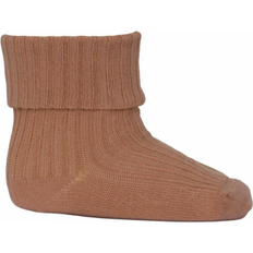 19/21 Sokker mp Denmark Cotton Rib Baby Socks - Tawny Brown (533-858)