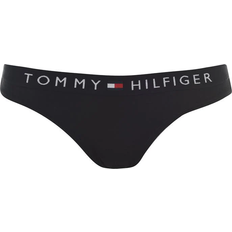 Tommy Hilfiger Black Knickers Tommy Hilfiger Logo Waistband Stretch Cotton Briefs - Black