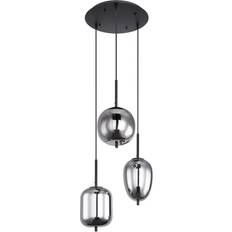 Globo Lighting Blacky Black Pendant Lamp ∅ 46cm