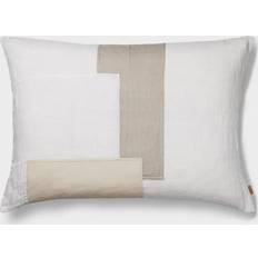 Coussins Décoratifs Ferm Living Part Oreiller Patchwork 60 x 80 cm - Off-white - Beige Coussin de Décoration Complet Blanc (80x60cm)