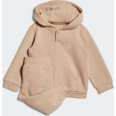 Adidas tracksuit kids adidas Infant Adicolor Hoodie Set - Magic Beige (HK7453)