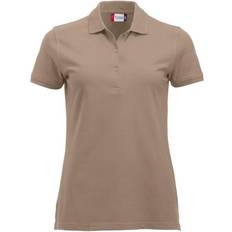 Beige - Women Polo Shirts Clique Women's Marion Polo Shirt - Caffe Latte